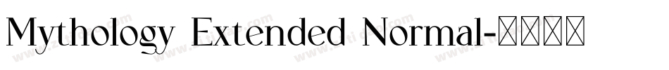 Mythology Extended Normal字体转换